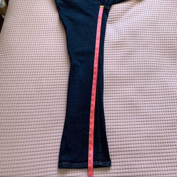 Patagonia Organic Cotton Dark Wash Low Mid Rise Jeans Boot Flare  Leg Women's 30 - Picture 11 of 12